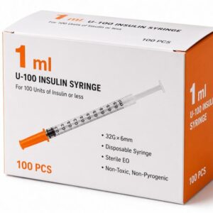 U-100 INSULIN SPRØJTER (1ML , 32G, 6MM)