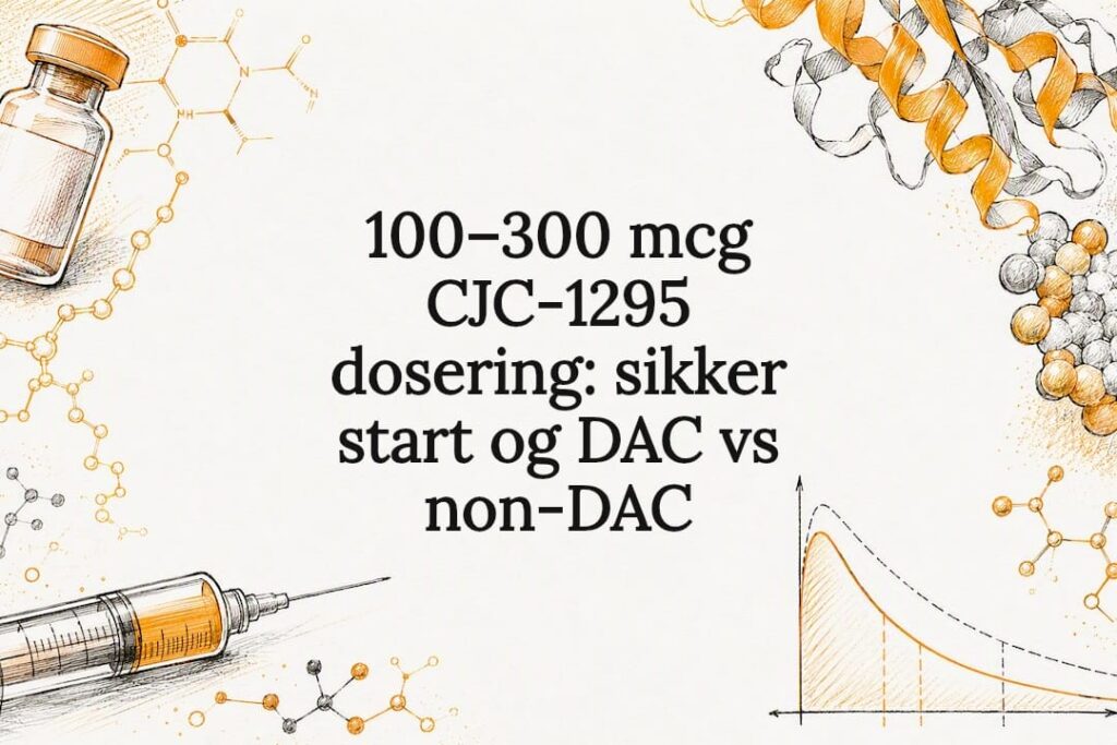 Dekorativ illustration af dosering af CJC-1295