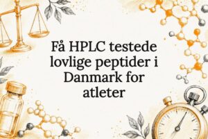Titelgrafik med peptider og symboler for lovlighed