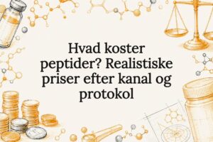 Dekorativ titelgrafik om peptidpriser