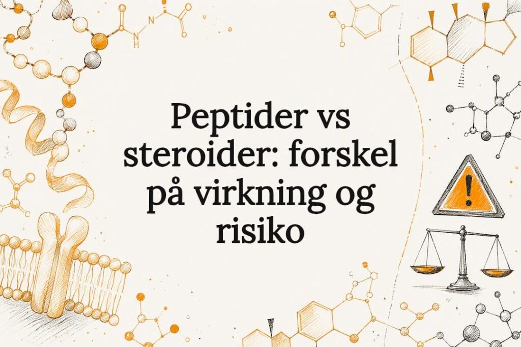 Forsidegrafik med peptider og steroider